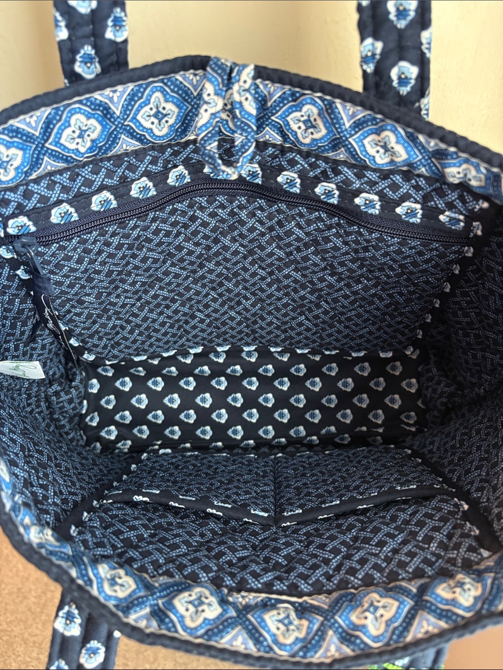 Vera Bradley Nantucket Navy Toggle Tote - Picture 5 of 5